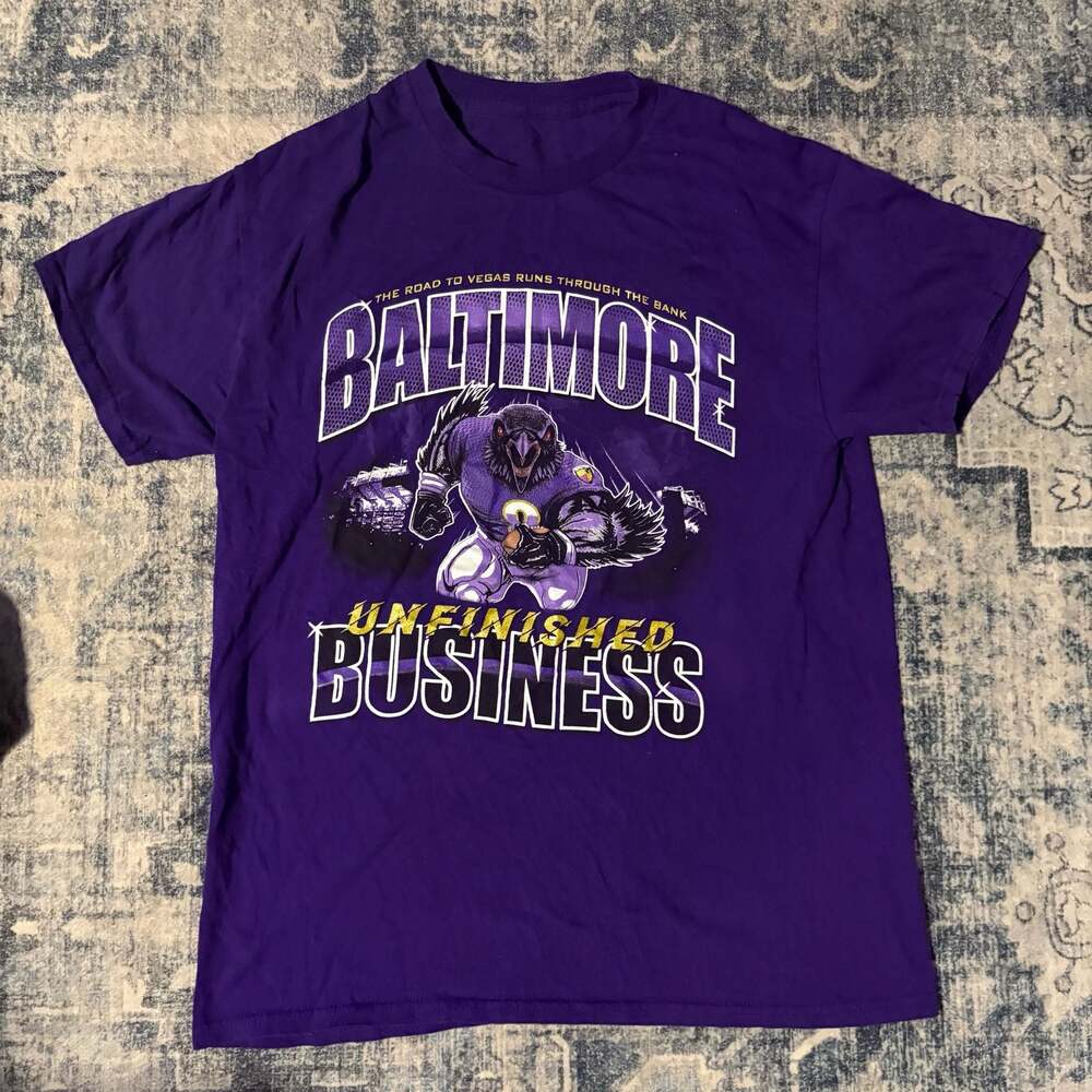 Baltimore Ravens 'Unfinished Business' Vintage T-Shirt